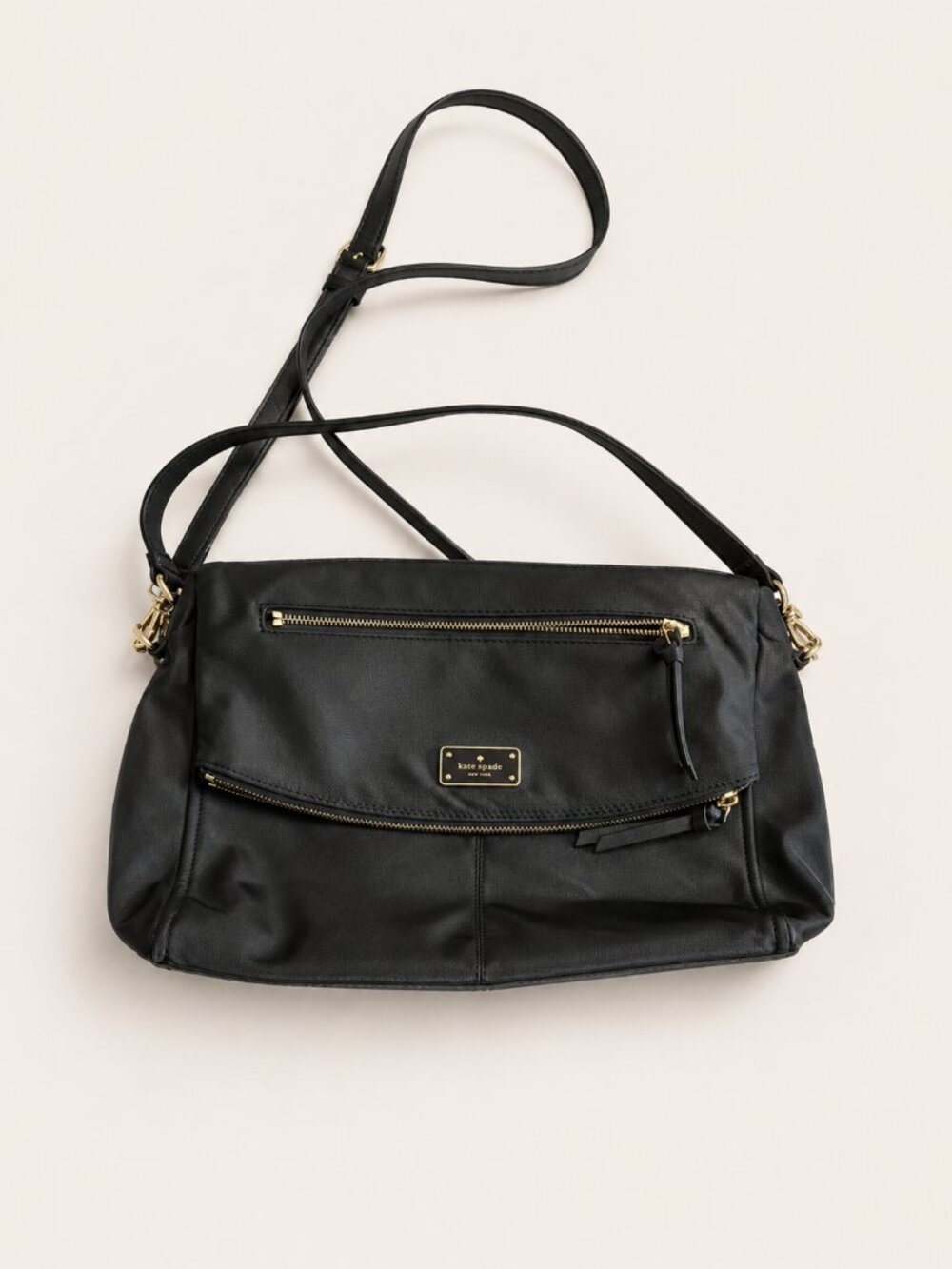 Kate Spade New York Black Nylon Crossbody Bag